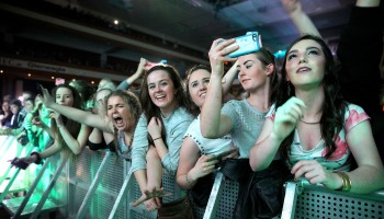 Excited fans at the Kodaline concert at the INEC Killarney